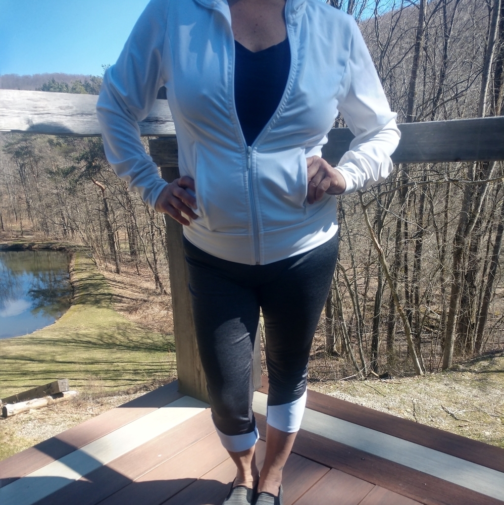Finish line spandex zipup